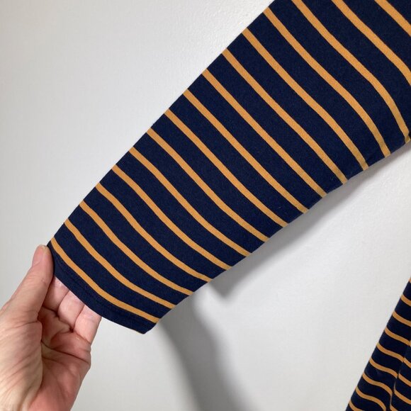 Womens J Jill Forward Seam Tee Shirt Scoop Neck Black Gold S‎ - Picture 5 of 8